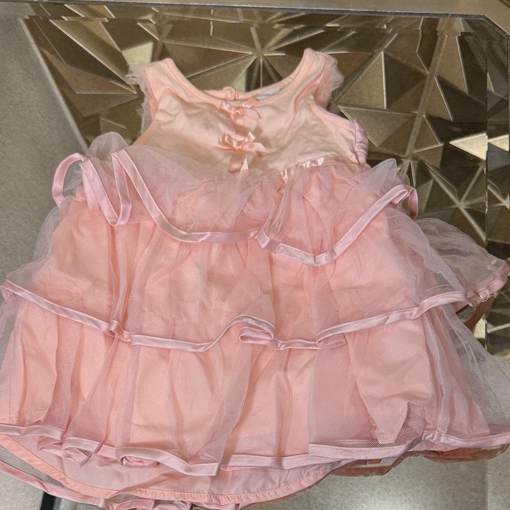 Camilla Peach Baby Dress
